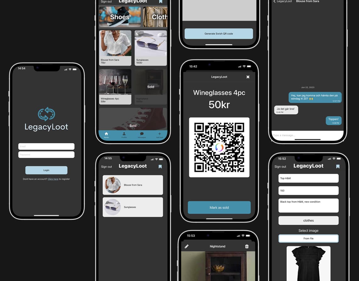 tradera, blocket inspired app
